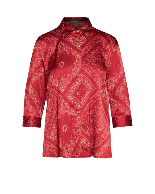 Camicia stampata con manica 7/8 INDIA DORABELLA