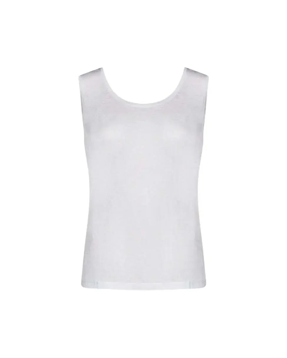 Canotta basic fiammata BIANCO DORABELLA XXL