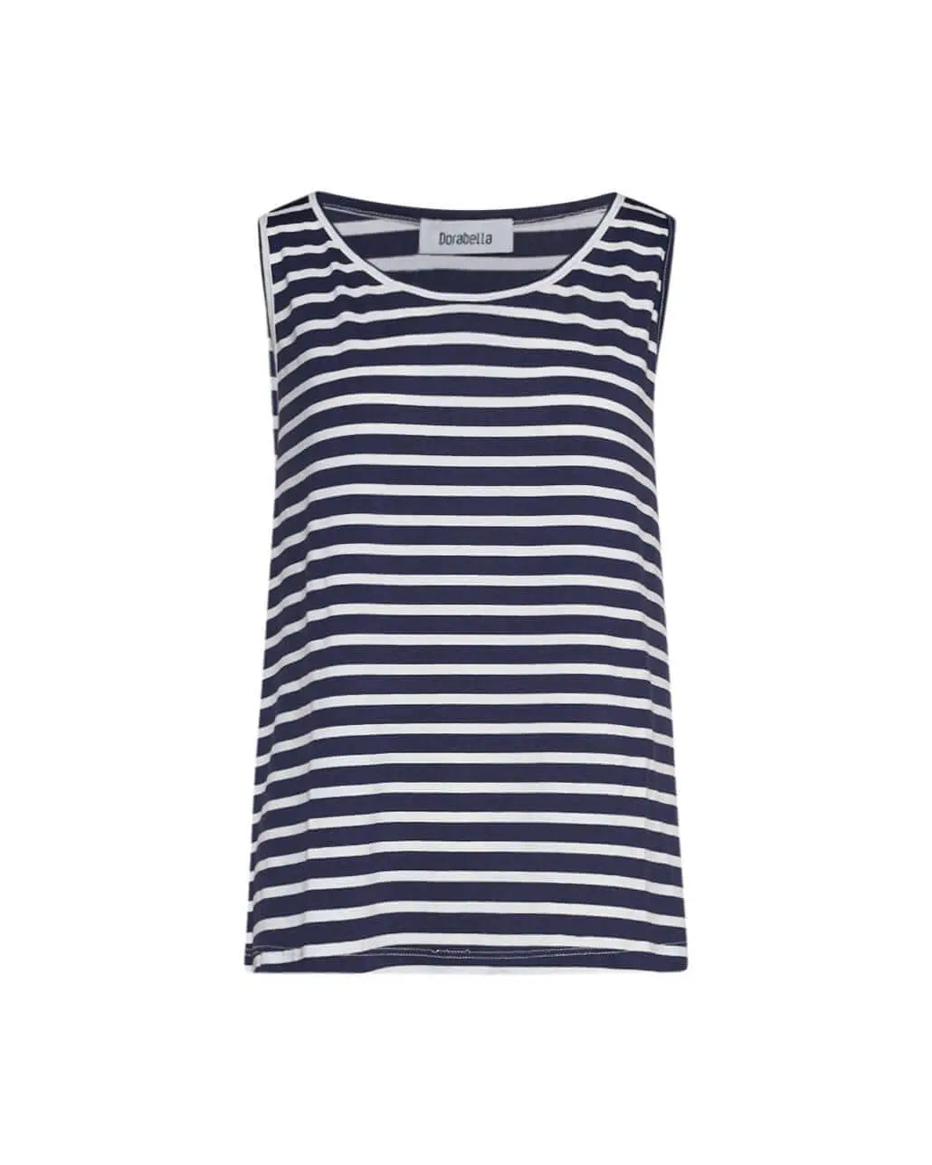 Canotta basic righe BLU DORABELLA