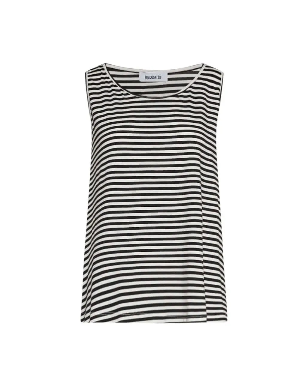 Canotta basic righe LATTE DORABELLA