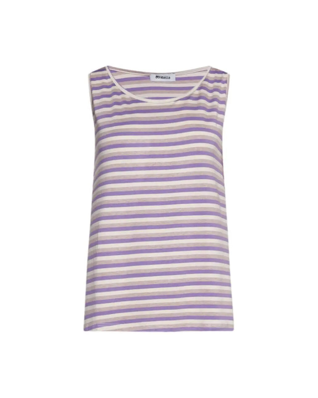 Canotta basic righe LILLA DORABELLA