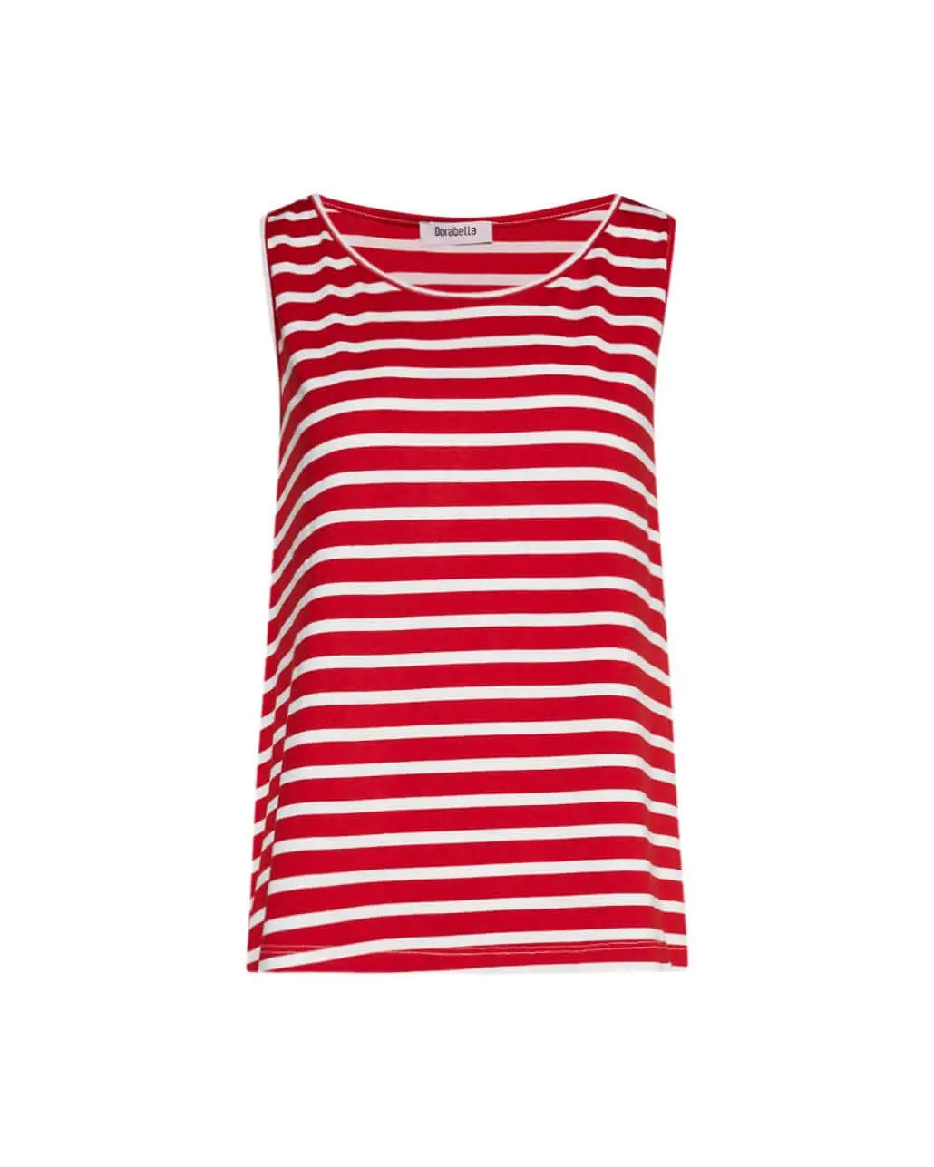Canotta basic righe ROSSO DORABELLA
