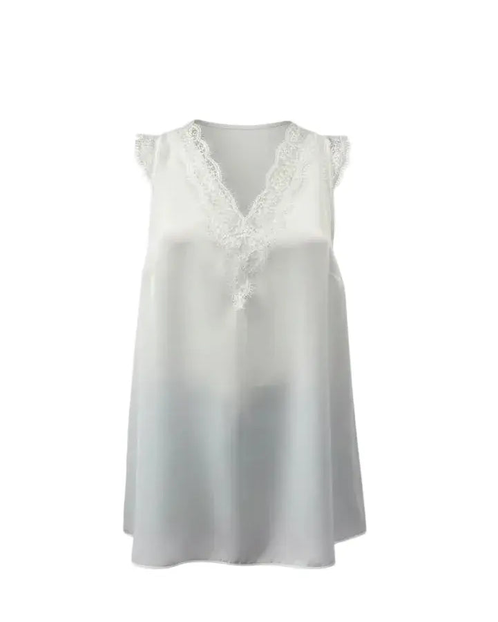 Canotta con pizzo DORABELLA