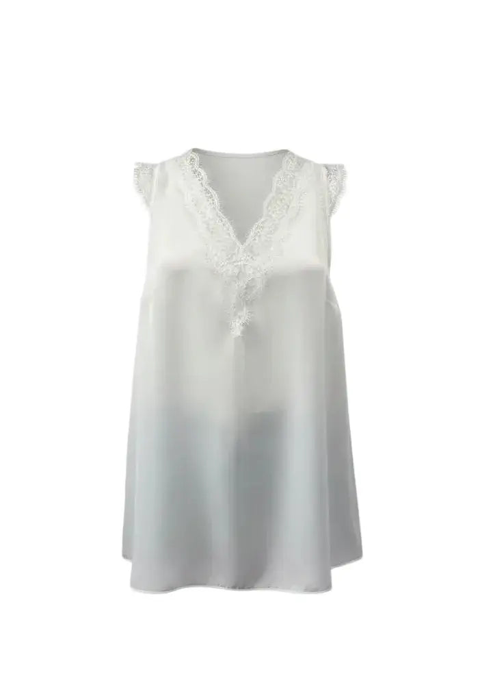 Canotta con pizzo DORABELLA