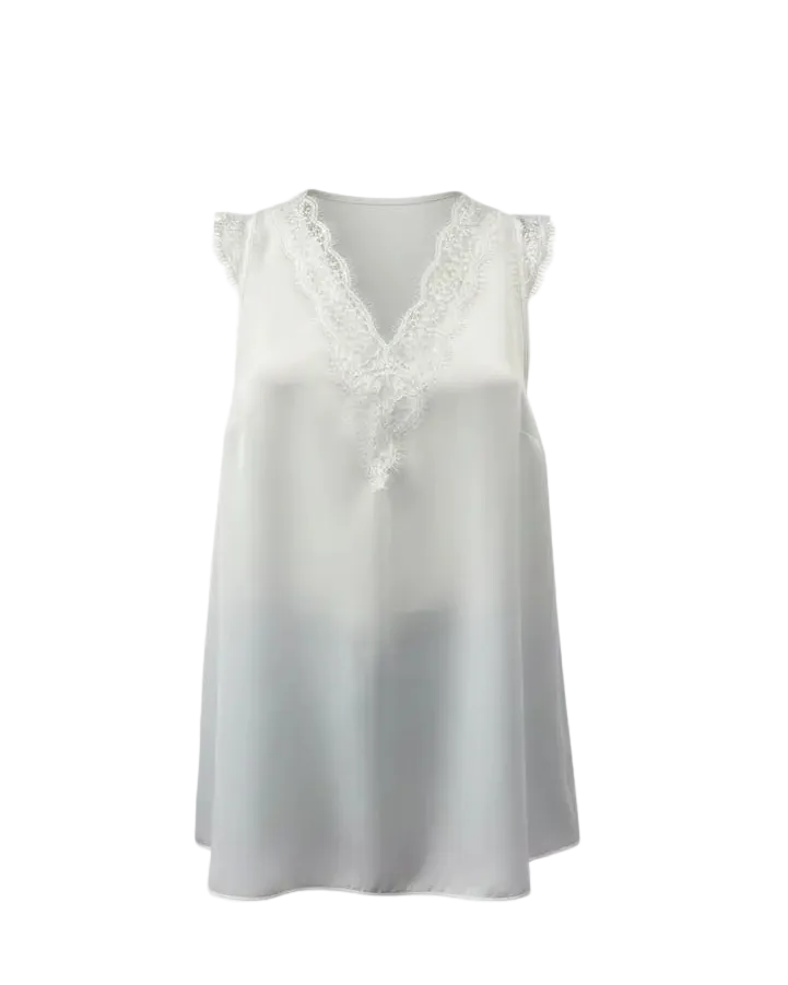 Canotta con pizzo DORABELLA