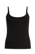 Canotta slim fit a bretelline in costina Unica by Dorabella Nero-Taglia-Unica-Curvy-fino-alla-54