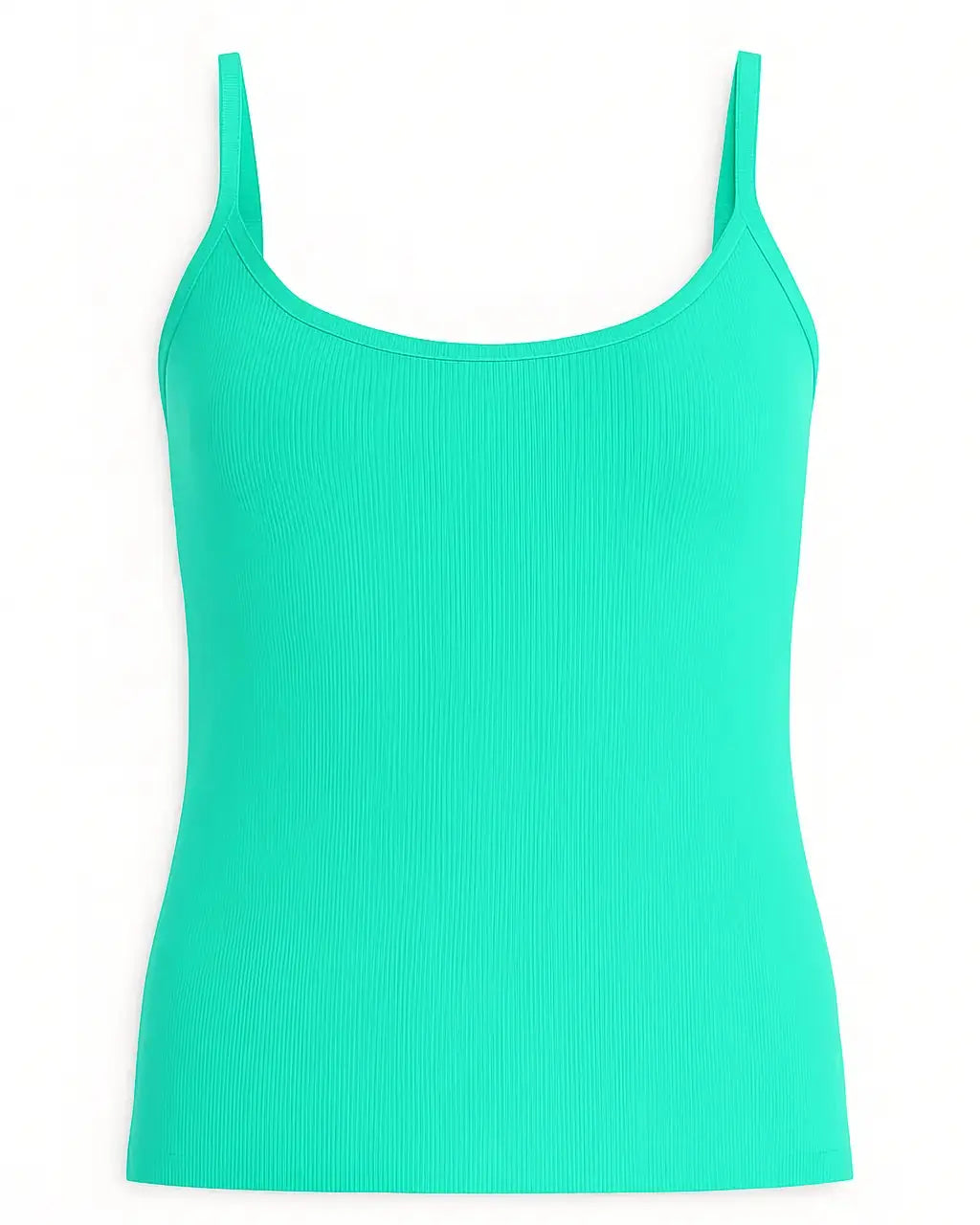 Canotta slim fit a bretelline in costina Unica by Dorabella Acqua-Taglia-Unica-Curvy-fino-alla-54
