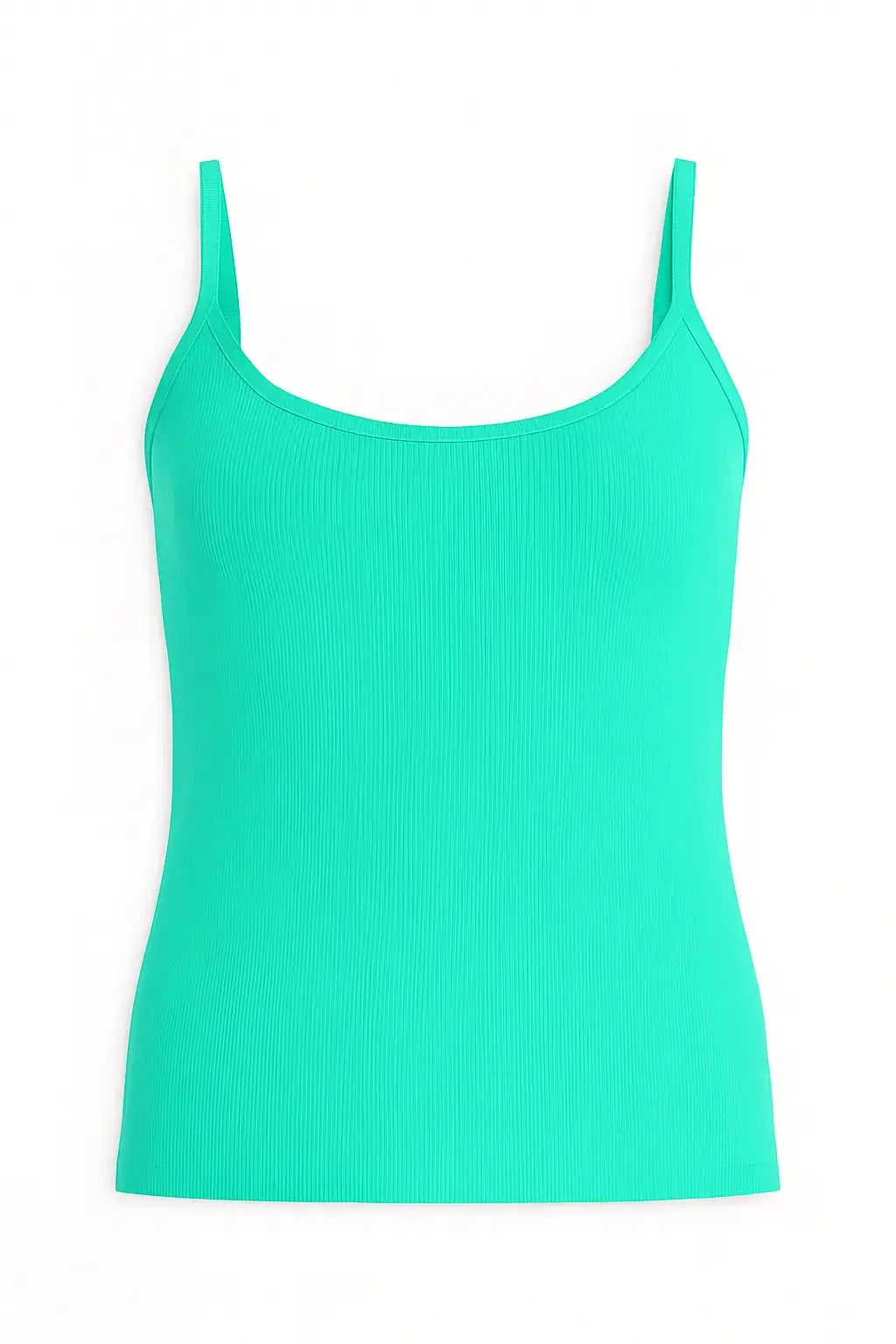 Canotta slim fit a bretelline in costina Unica by Dorabella Acqua-Taglia-Unica-Curvy-fino-alla-54