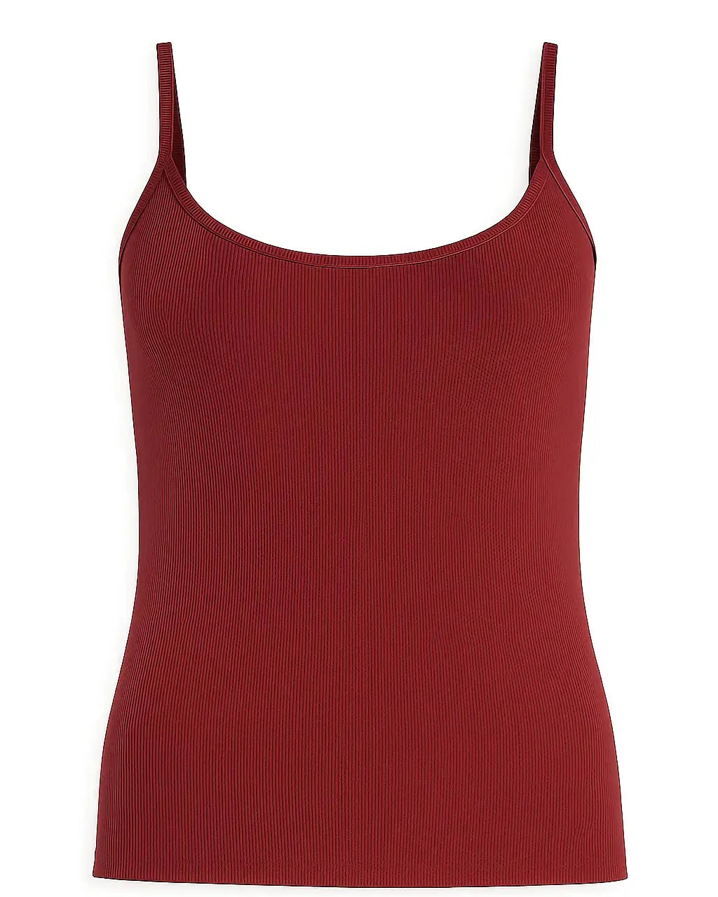 Canotta slim fit a bretelline in costina Unica by Dorabella Rosso-India-Taglia-Unica-Curvy-fino-alla-54