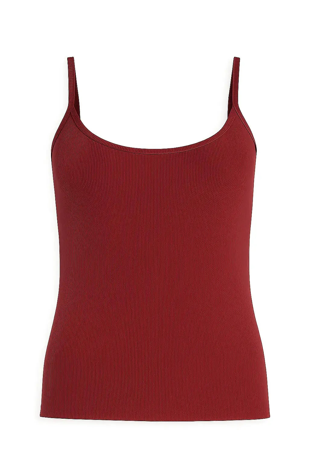 Canotta slim fit a bretelline in costina Unica by Dorabella Rosso-India-Taglia-Unica-Curvy-fino-alla-54