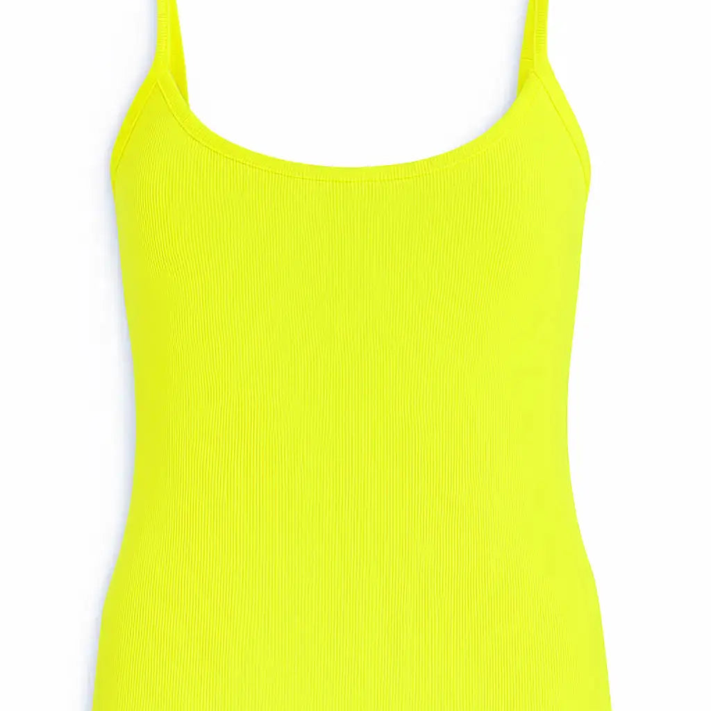 Canotta slim fit a bretelline in costina Unica by Dorabella