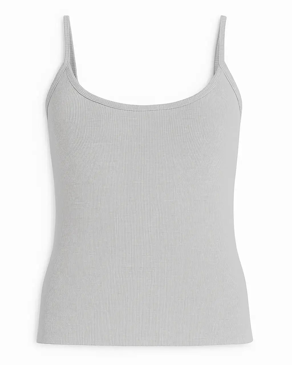 Canotta slim fit a bretelline in costina Unica by Dorabella grigio-chiaro-Taglia-Unica-Curvy-fino-alla-54