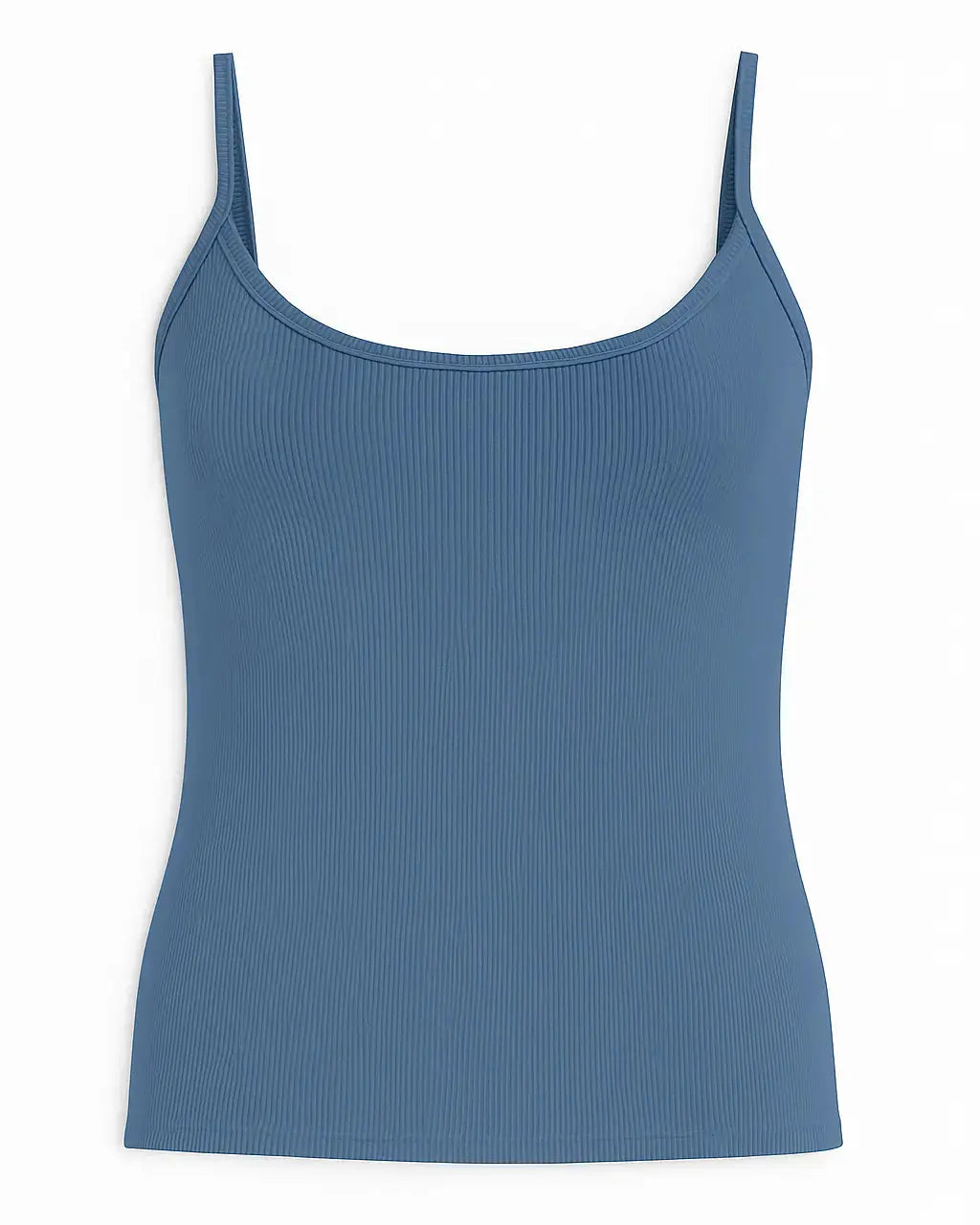Canotta slim fit a bretelline in costina Unica by Dorabella Denim-Taglia-Unica-Curvy-fino-alla-54