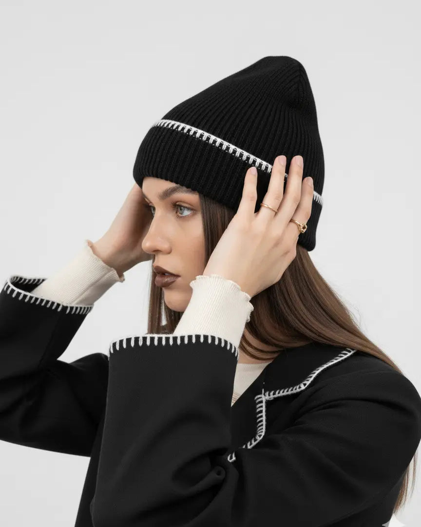 Cappello in maglia punto cavallo Dorabella