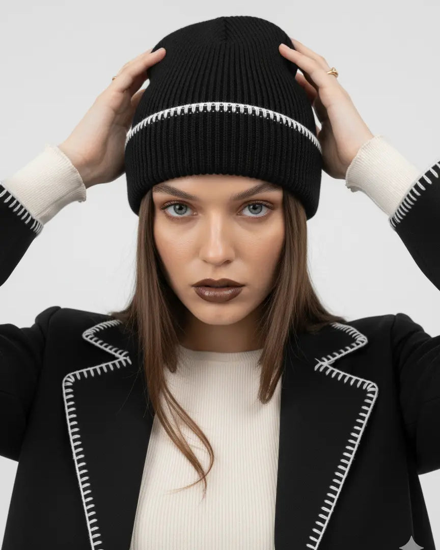 Cappello in maglia punto cavallo Dorabella