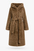Cappotto Lungo in Eco-Pelliccia con Cappuccio IRONICA Taglia unica (44/46 o M/L) / Beige