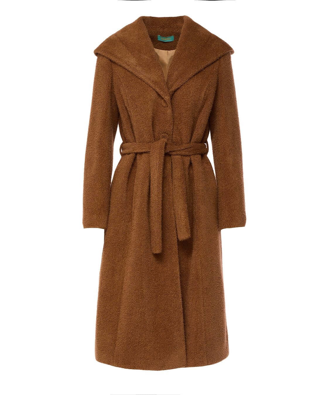 Cappotto a vestaglia con cintura e cappuccio MORO DORABELLA XXL