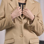 Cappotto baronetto monopetto con pattine CAMMELLO DORABELLA