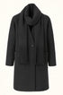 Cappotto con Sciarpa Coordinata IRONICA Taglia unica (44/46 o M/L) / Nero