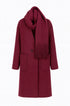 Cappotto con Sciarpa Coordinata IRONICA Taglia unica (44/46 o M/L) / Bordeaux