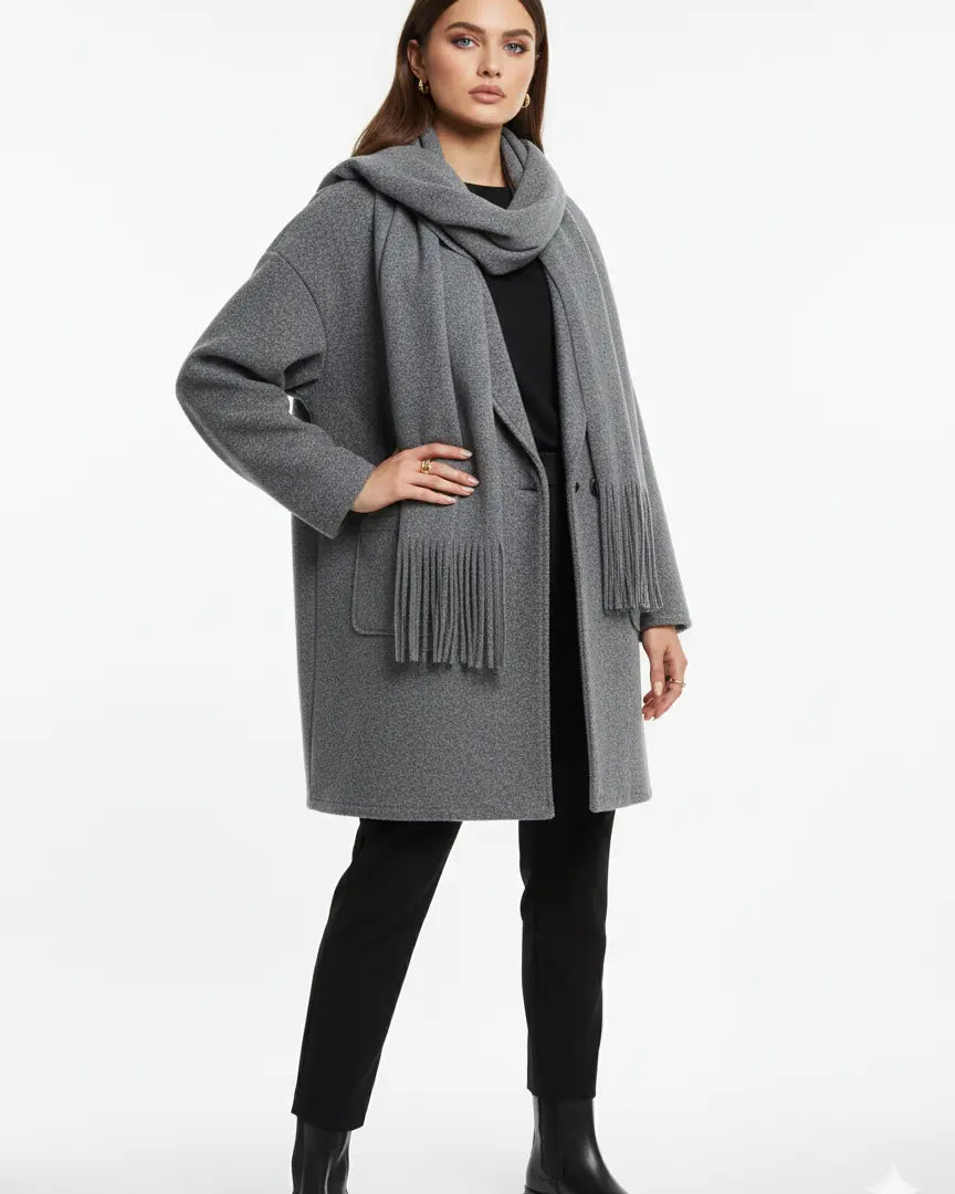 Cappotto con Sciarpa Coordinata IRONICA