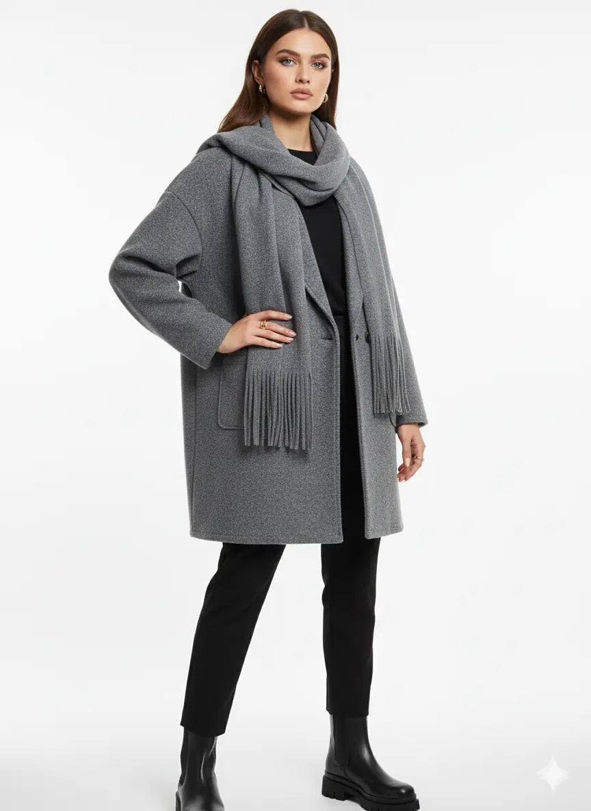 Cappotto con Sciarpa Coordinata IRONICA