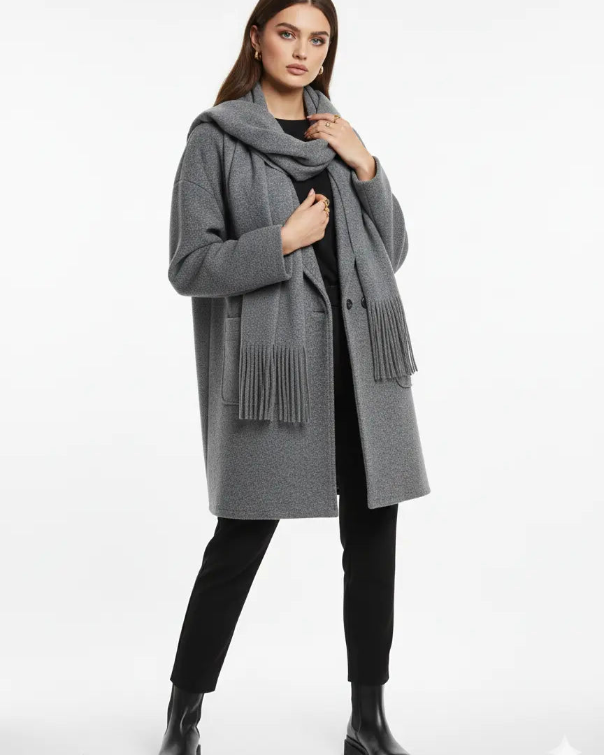 Cappotto con Sciarpa Coordinata IRONICA