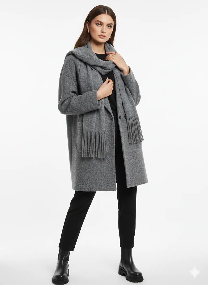 Cappotto con Sciarpa Coordinata IRONICA