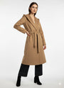 Cappotto con cappuccio e fusciacca DORABELLA