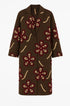 Cappotto con motivo floreale UNICA by Ironica Taglia unica (44/46 o M/L) / Cacao