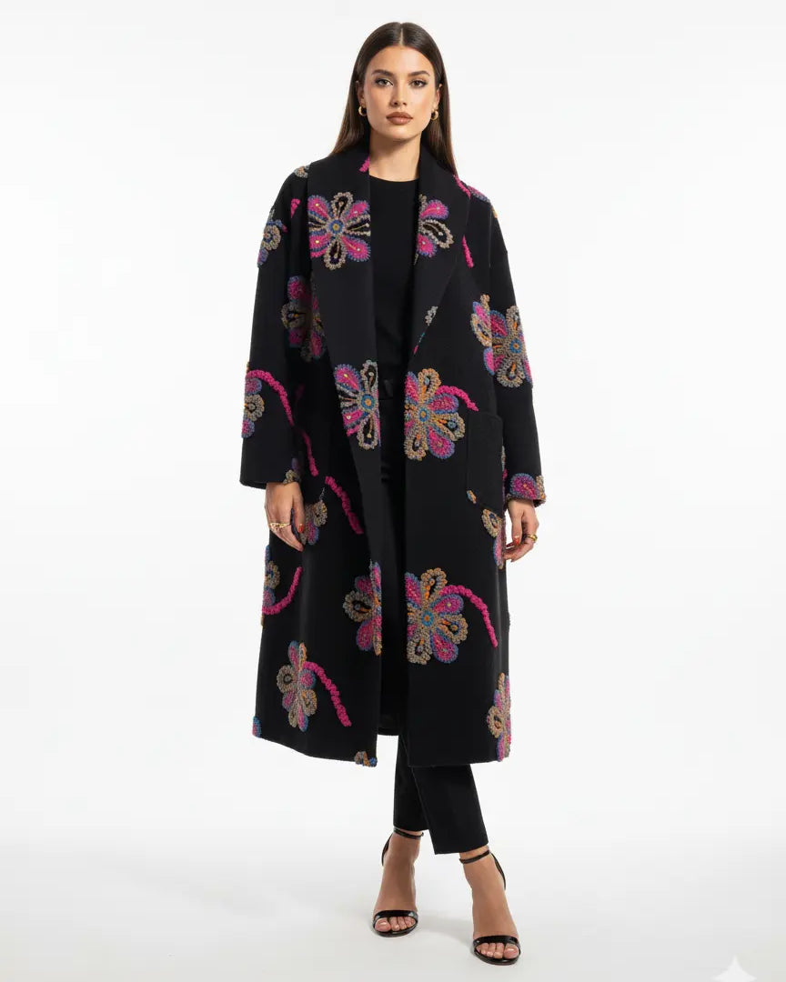 Cappotto con motivo floreale UNICA by Ironica