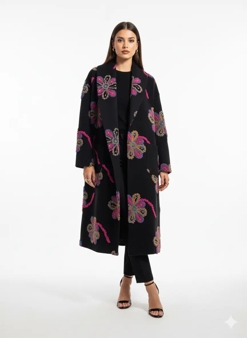 Cappotto con motivo floreale UNICA by Ironica