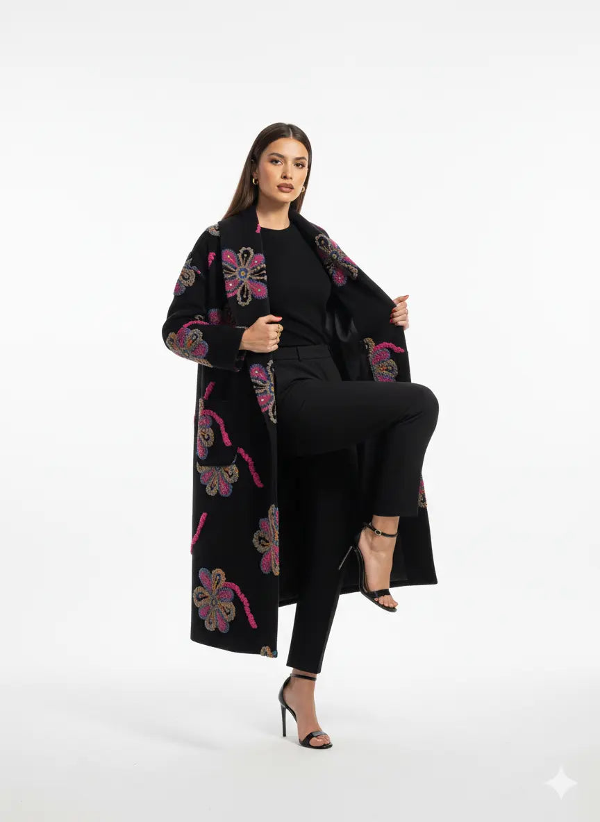 Cappotto con motivo floreale UNICA by Ironica