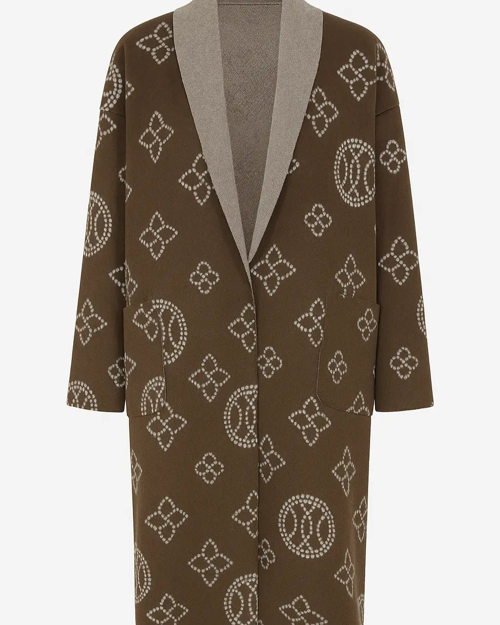 Cappotto con motivo geometrico UNICA by Ironica