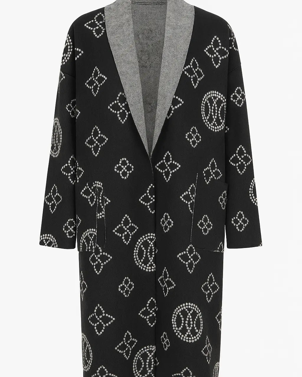 Cappotto con motivo geometrico UNICA by Ironica