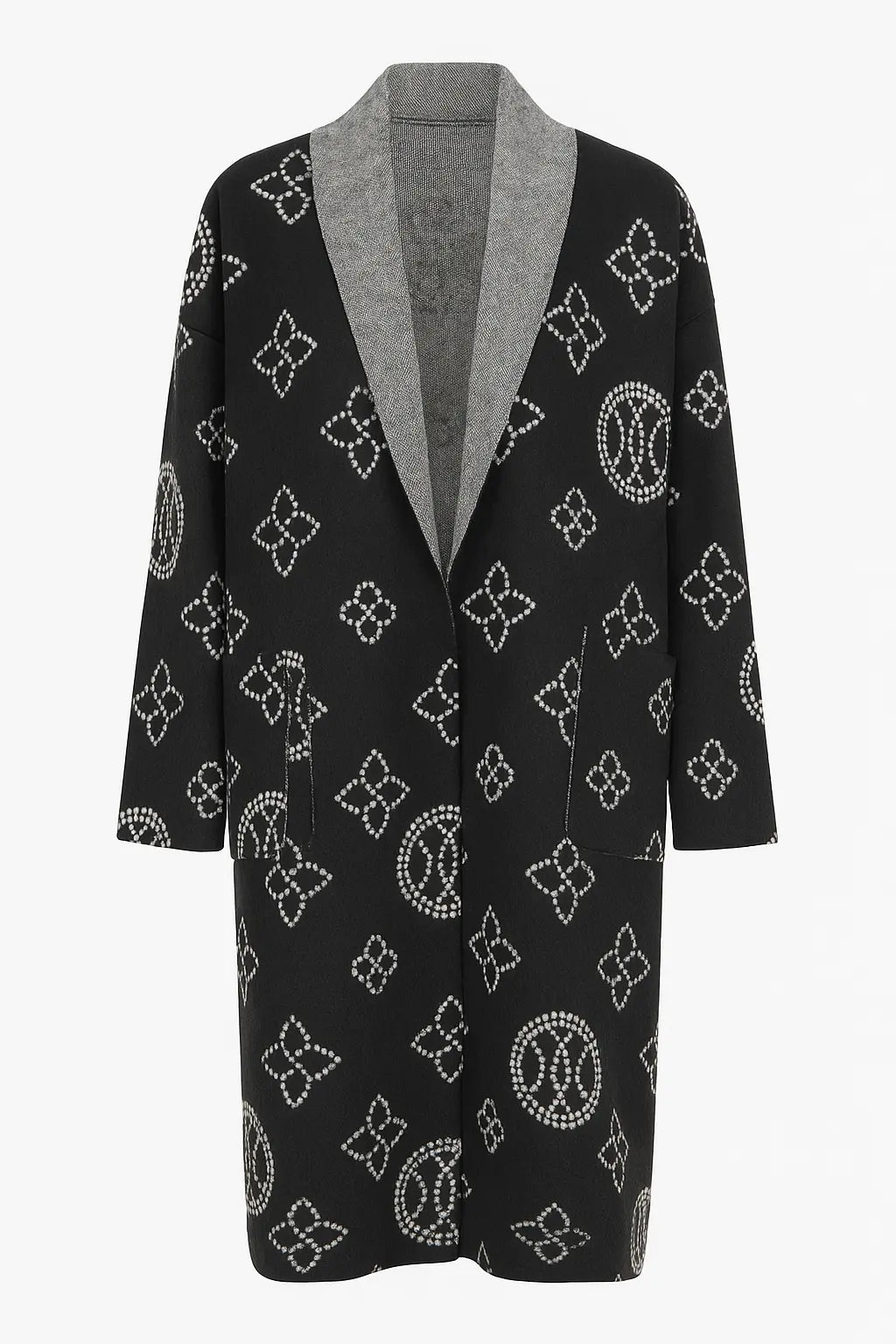 Cappotto con motivo geometrico UNICA by Ironica