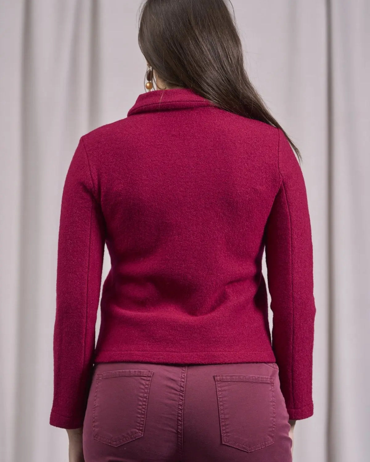 Cappotto corto con bottoni e tasche AMARENA IRONICA