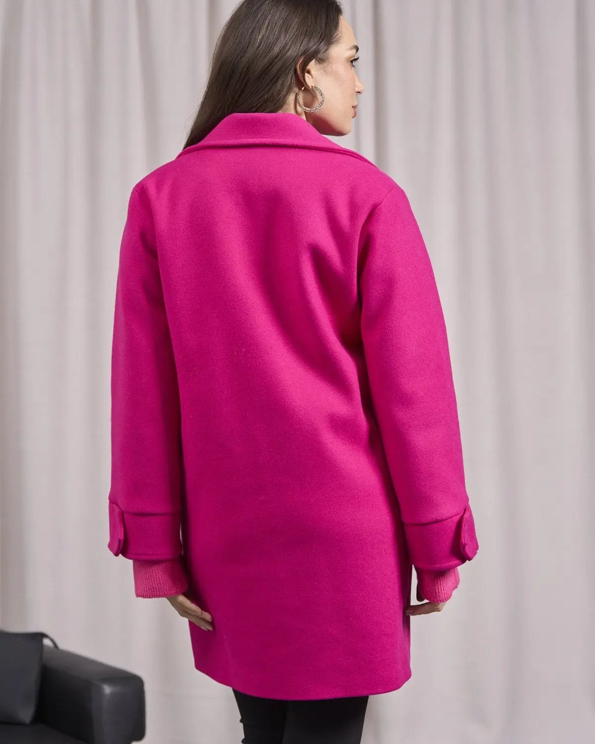 Cappotto doppio petto FUXIA DORABELLA