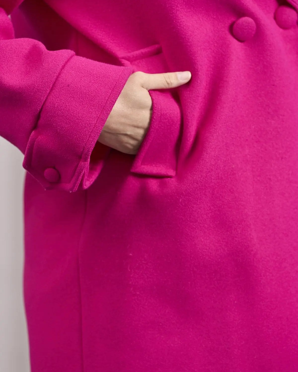 Cappotto doppio petto FUXIA DORABELLA