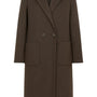 Cappotto lungo con tasche DORABELLA XXL / Cioccolato