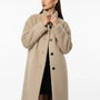 Cappotto lungo morbido con bottoni UNICA by Ironica