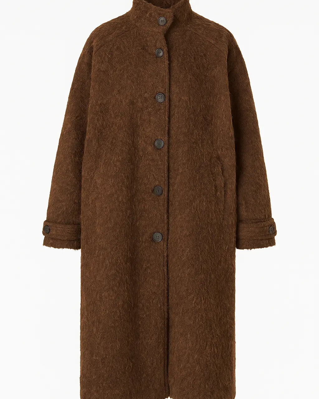 Cappotto lungo morbido con bottoni UNICA by Ironica