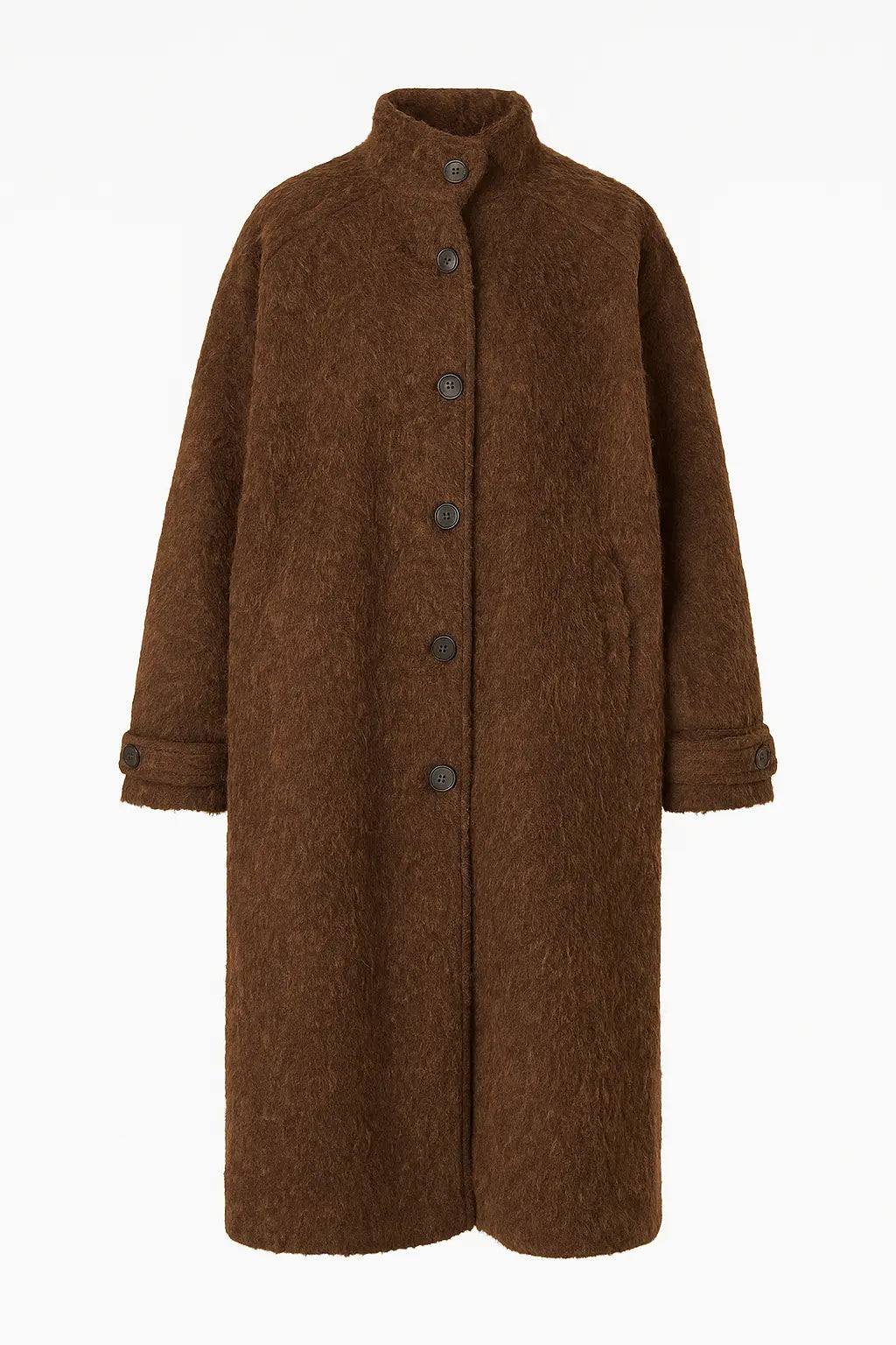 Cappotto lungo morbido con bottoni UNICA by Ironica