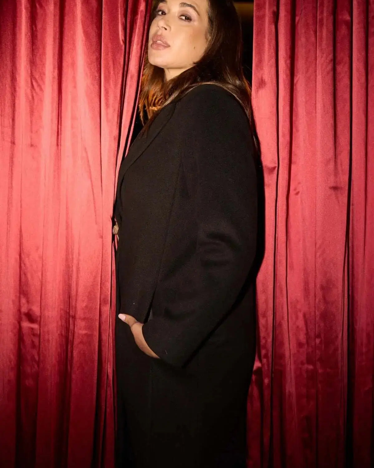 Cappotto midi monopetto con bottoni DORABELLA