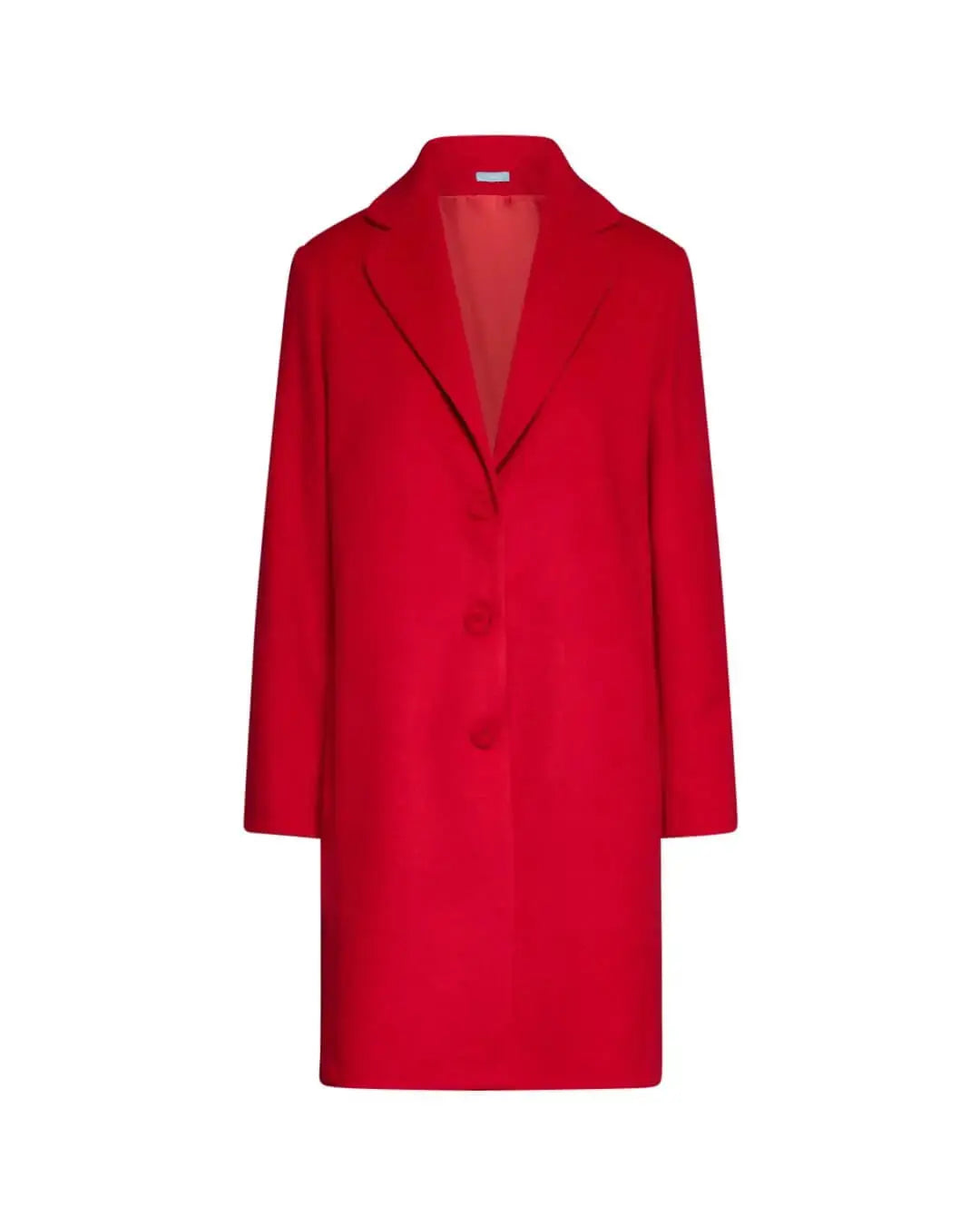 Cappotto midi monopetto con bottoni ROSSO DORABELLA