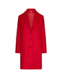 Cappotto midi monopetto con bottoni ROSSO DORABELLA