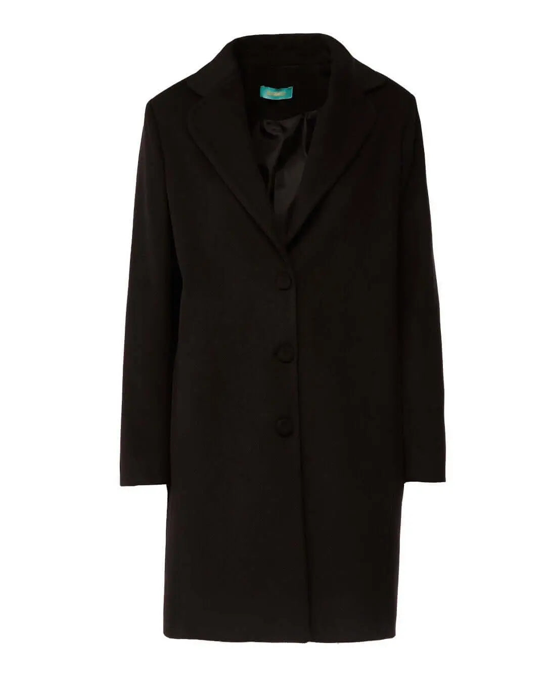 Cappotto midi monopetto con bottoni NERO DORABELLA