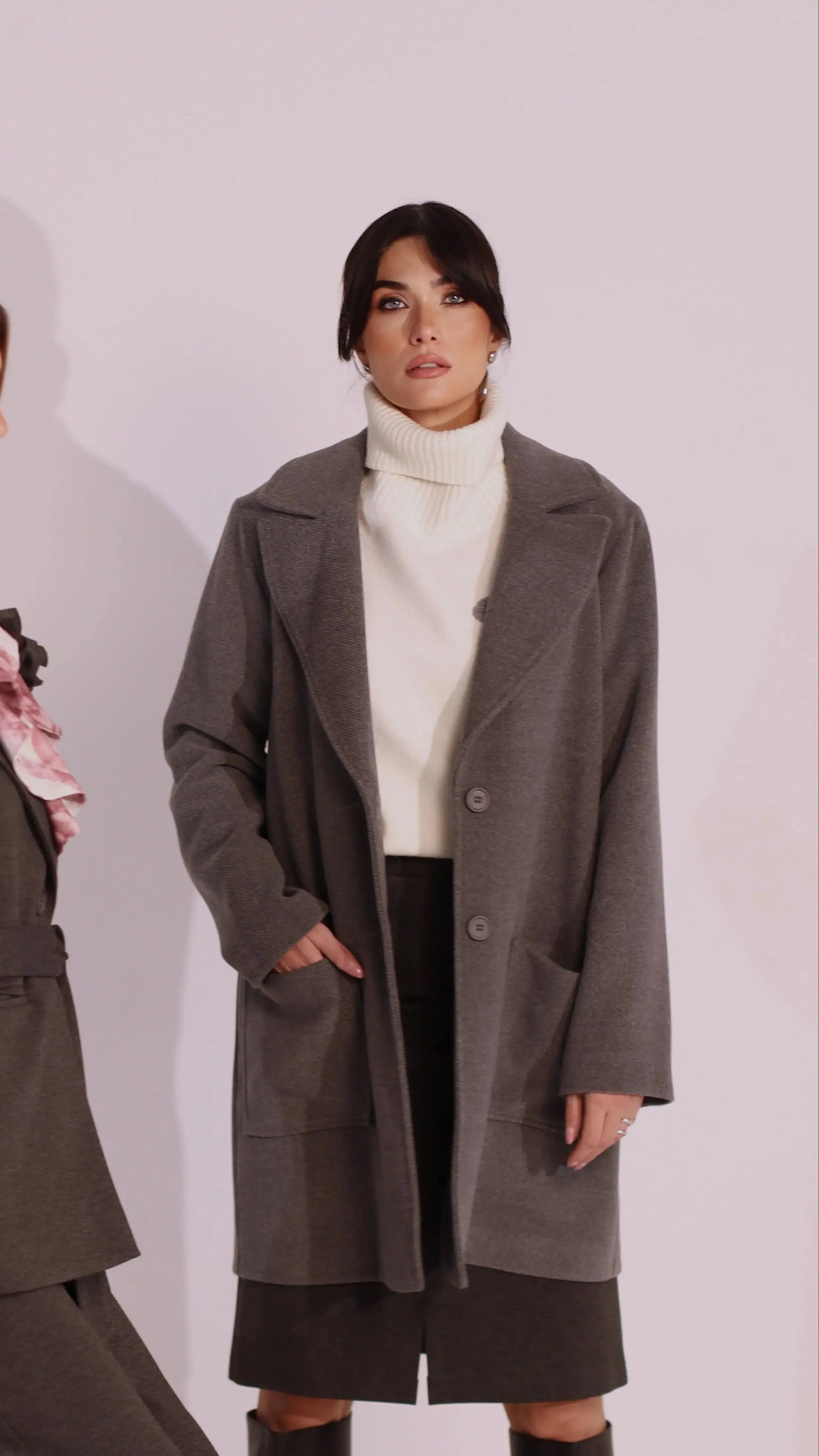 Cappotto monopetto 3/4 DORABELLA