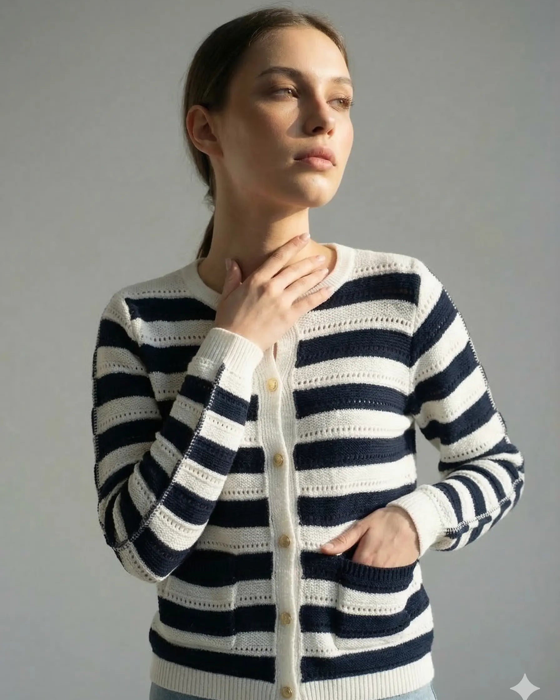 Cardigan a righe DORABELLA