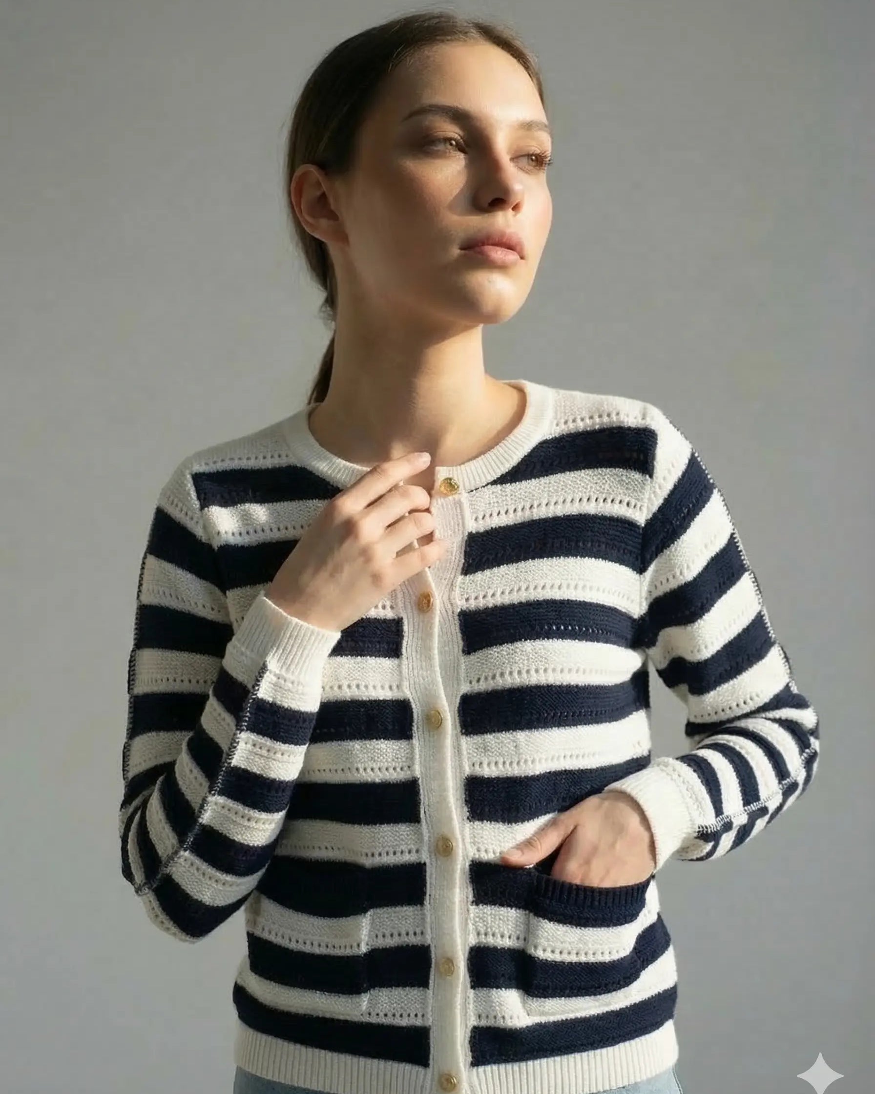 Cardigan a righe DORABELLA